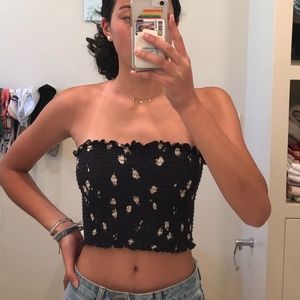 Brandy Melville smocked tube top